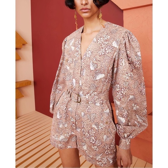 Ulla Johnson Pants - NWOT Ulla Johnson Short Long-Sleeve Cameron Playsuit Romper
